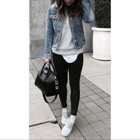 Black Fleece Lined Hight Waist Leggings - Picture 4 of 6